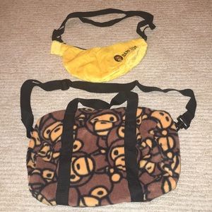 Bape Milo Kids Duffle Bag & Banana Bag Set